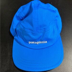 Patagonia Bright Blue Lightweight Trail Cap with White Logo